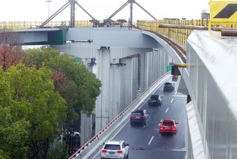 上海外环西段启动“单层变双层”改造 缓解S4莘庄立交通行压力