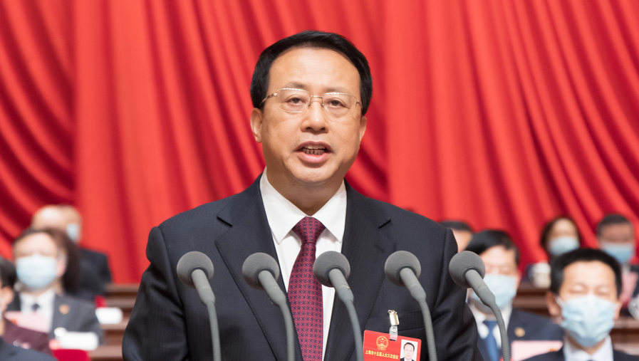 上海市第十五屆人民代表大會(huì)第六次會(huì)議開(kāi)幕