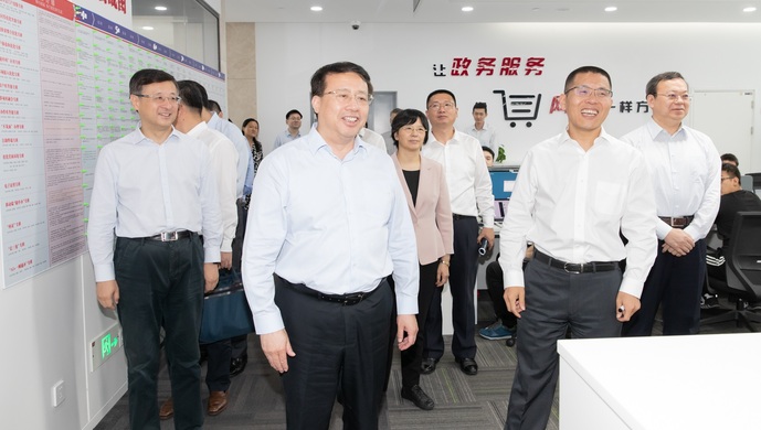 2020年7月2日，市委副書記、代市長龔正調(diào)研“一網(wǎng)通辦”“一網(wǎng)統(tǒng)管”工作。