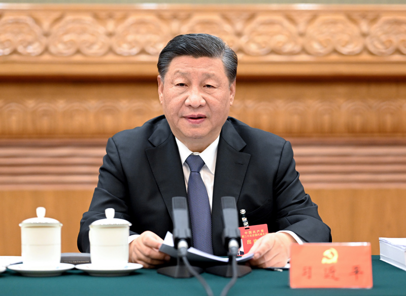 10月18日，中國(guó)共產(chǎn)黨第二十次全國(guó)代表大會(huì)主席團(tuán)在北京人民大會(huì)堂舉行第二次會(huì)議。.jpg