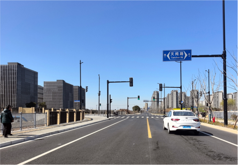 寶山兩條配套道路通車